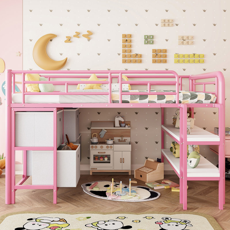 European Single (90 X 200 Cm) Bed Frame, Pink