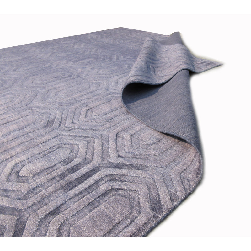  Tapis moderne fait à la main Silk, Rectangle 5 pi 6 po x 8 pi 5 po
