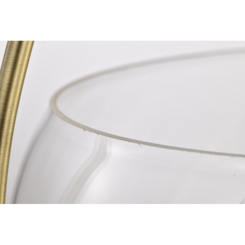 Luminaire suspendu bol 3 lumières Wewoka, Laiton rétro