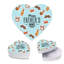 Coffret cadeau en forme de cœur avec couvercle Happy Heart's Day, boîte réutilisable, paquet de 1