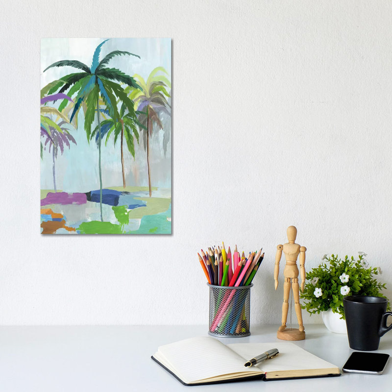 Tropical Summeer by Asia Jensen - Painting on Canvas, Wrapped Canvas, 30.48cm H x 20.32cm W x 1.91cm D