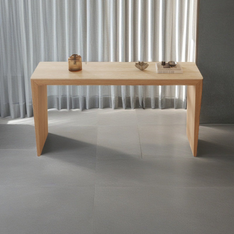 Modern simple solid wood bar table., 39.3"H x 70.8"L x 19.6"W