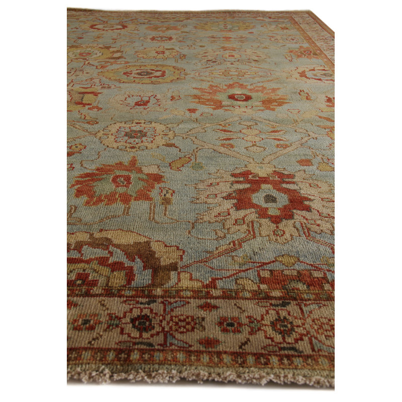 Antique Weave Serapi Wool Oriental Area Rug, Rectangle 10' x 14'