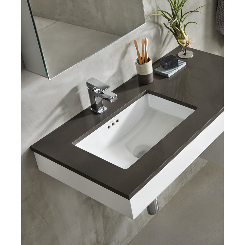 Ronbow Essence 13.39'' Bathroom Sink, Glossy White