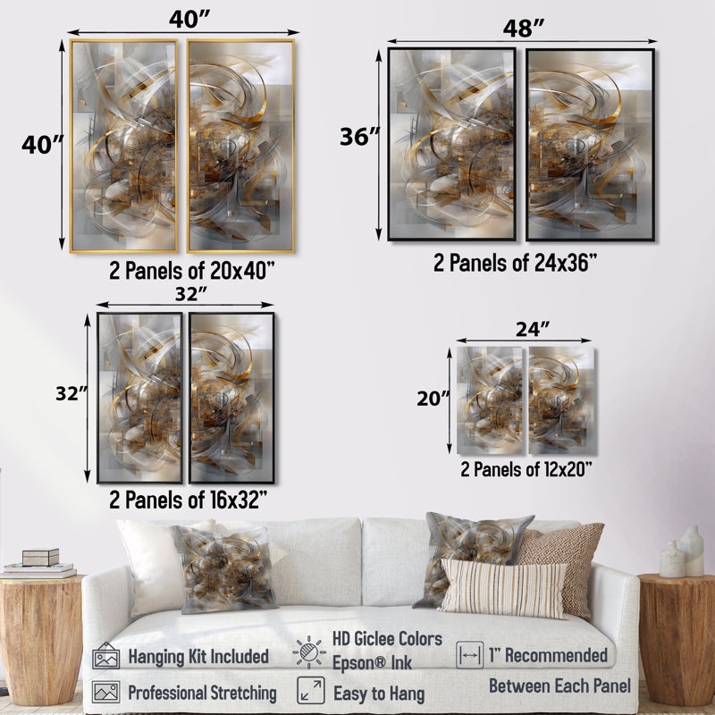 Faye - Abstract Marble Canvas Wall Art, 32" H x 32" W, Framed Print without Mat, Silver