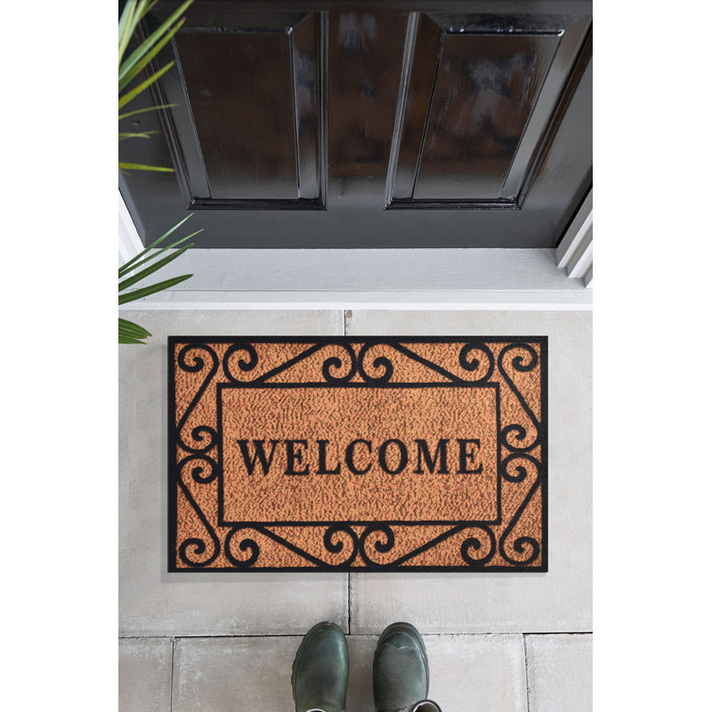 Paillasson durable en PVC antidérapant de 15,7 po x 23,6 po | Matériau 100% PVC, lavable à la machine à 86 ° F | Parfait pour l'intérieur et l'extérieur, facile à nettoyer, élégant et fonctionnel