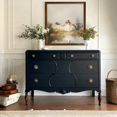 French Style Retro Romantic Accent Cabinet