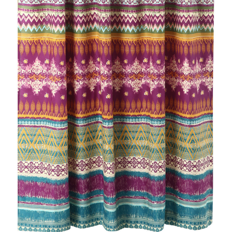 Rideau de douche Greenland Home Fashions Southwest Siesta - 72 po x 72 po Polyester, Siesta