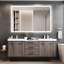 Miroir de salle de bain innovant avec fonctions avancées et design élégant