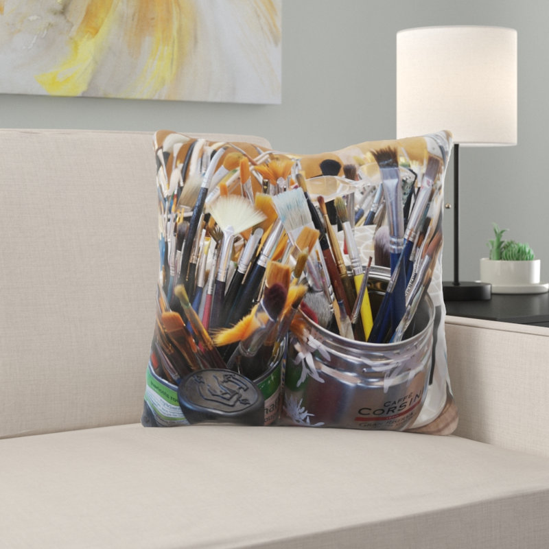 Coussin brosses pour tout le monde Pigott, Microsuède, Intérieur