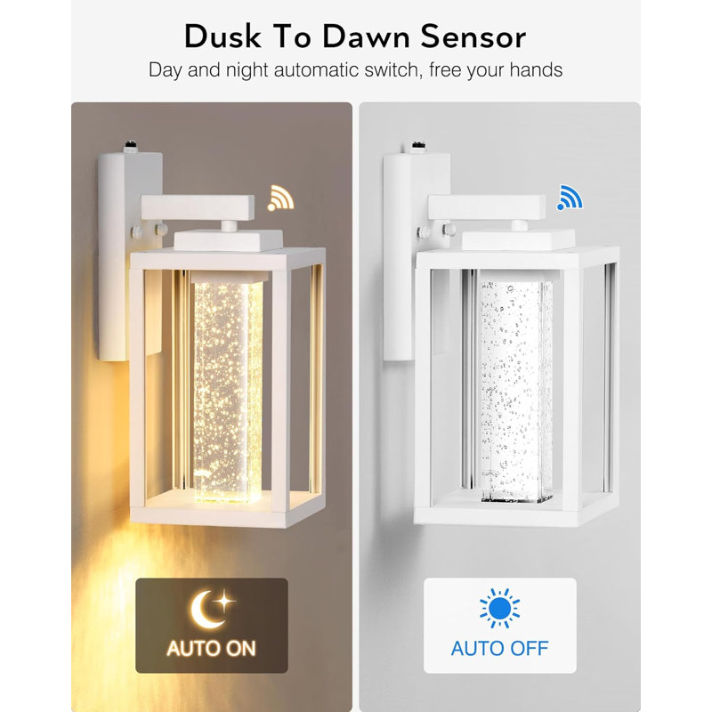 White Outdoor Garage Light Wall Mounted
