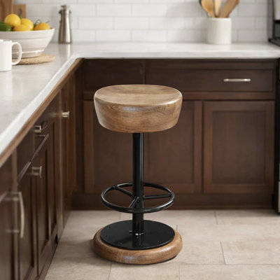 Tabouret de bar rotatif Jerrion Charm