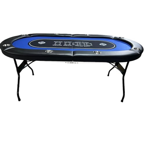 Lampe de table de poker pliable INO Design pour jeux de casino, bleu, Bleu