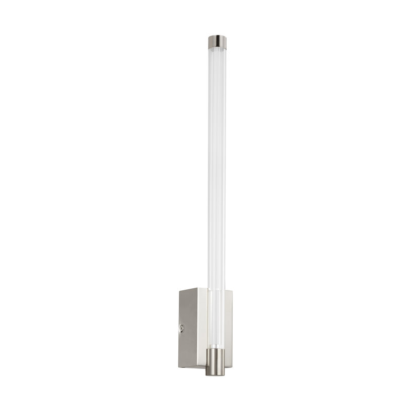Phobos 1 - Light LED Armed Sconce, Polished Nickel