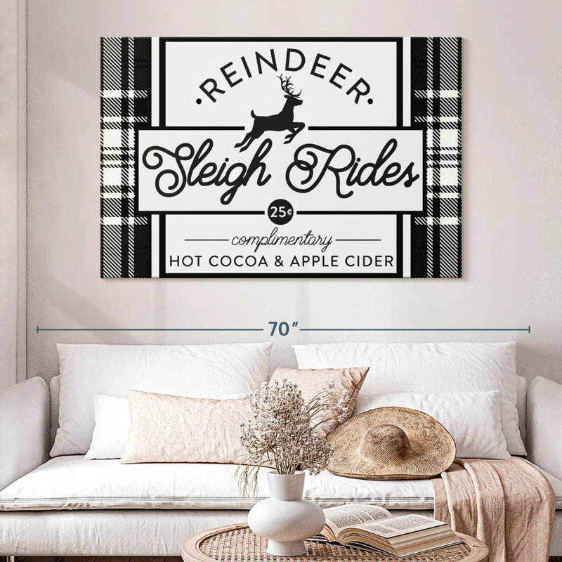 Plaque murale Plaid Holidays III, H 34 po x l 51 po