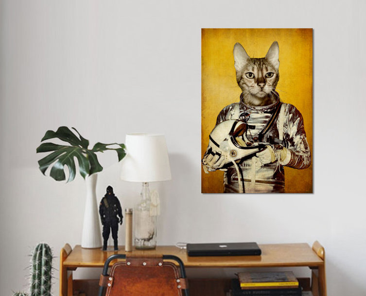 « follow your my rêves », impression sur toile, H 40 po x l 26 po x P 1,5 po, Toile tendue, Pas de tapis