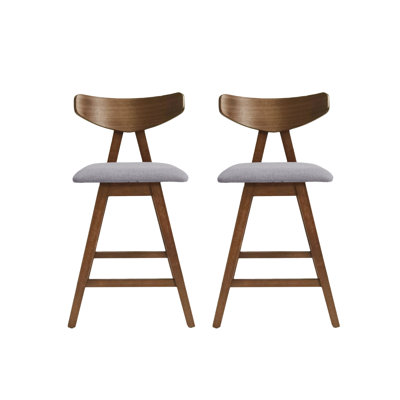 Ensemble de 2 tabourets de comptoir avec coussin moelleux