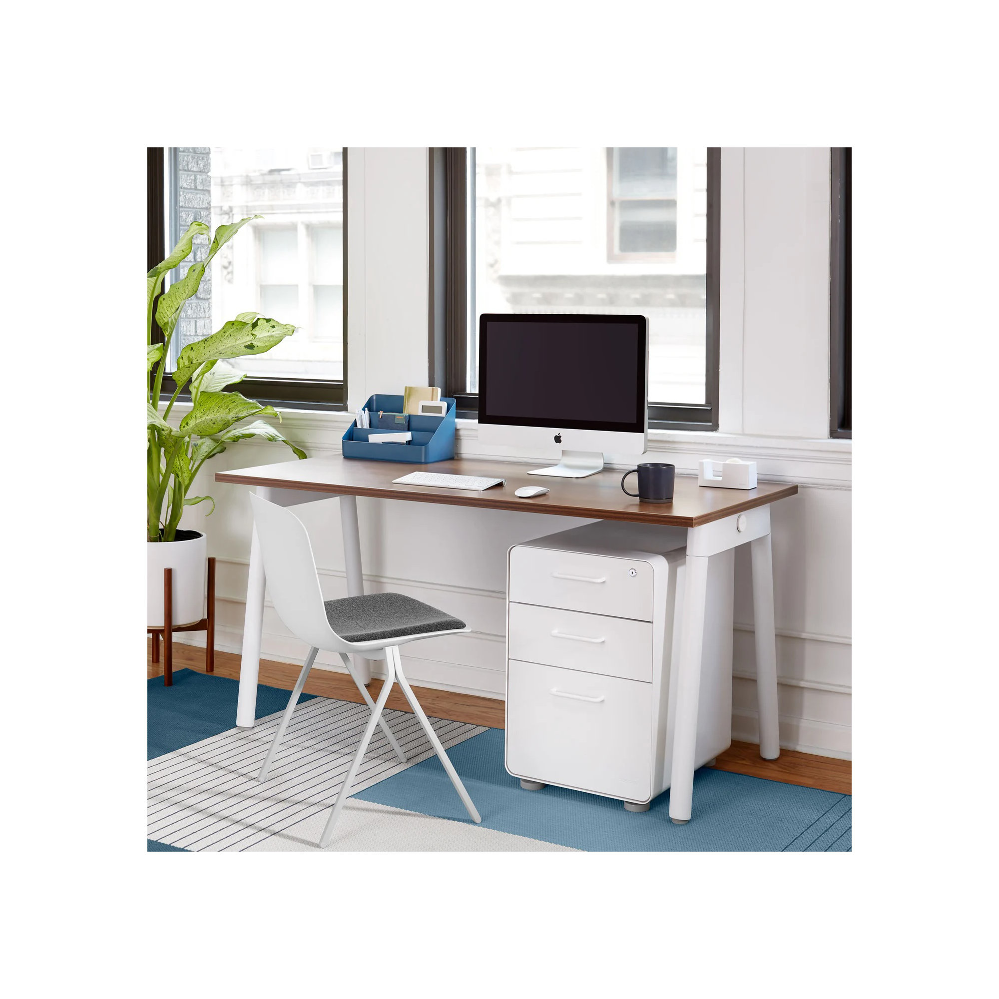 Stow 3 - Drawer Vertical File Cabinet, Without Caster, White