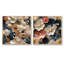 Rondeau - Ensemble de 2 collages carrés floraux-101865179-101865182