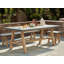 Isleton Rectangular Acacia Outdoor Dining Table , 78.7cm cm W 39.4cm cm D