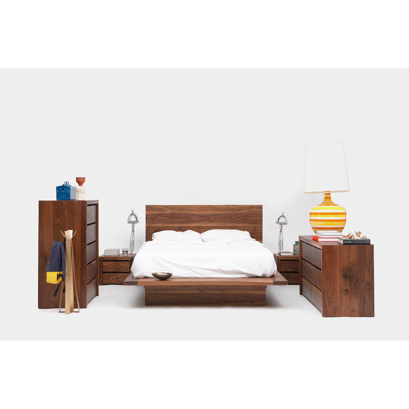SQ Solid Wood Bed, Queen