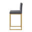 Tabouret à hauteur de comptoir moderne avec dossier plein et pieds robustes en fer-1036209286