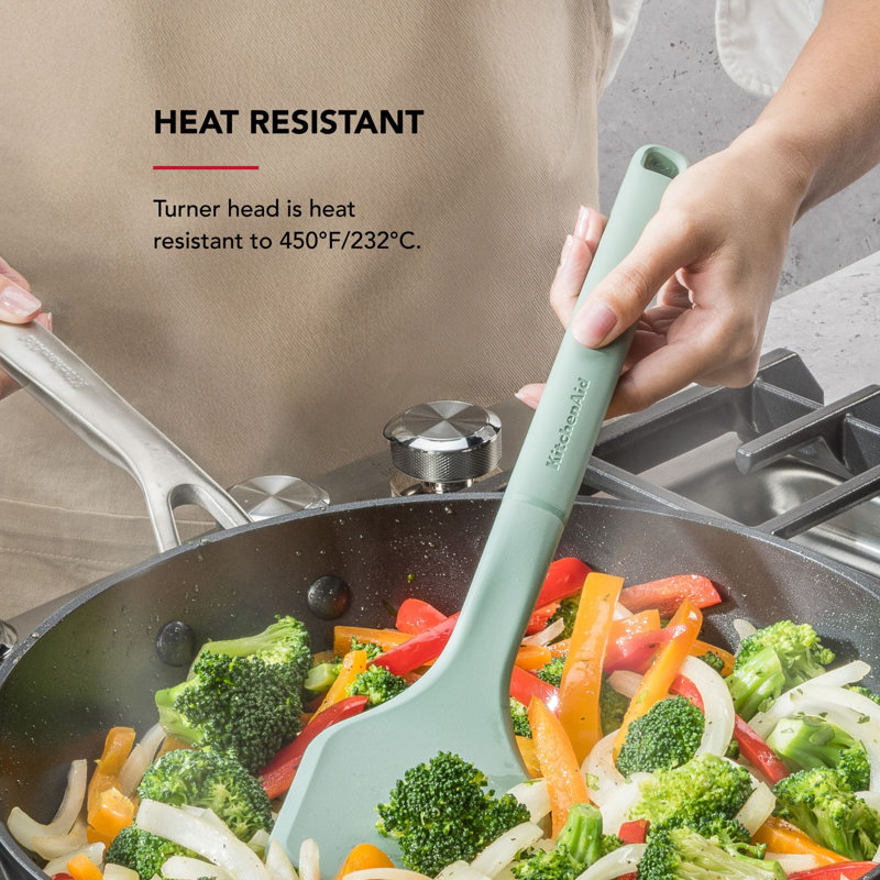 KitchenAid® Large Solid Turner, 13.6", Cardamom