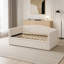 Lit de jour simple avec couchette escamotable et canapé-lit en velours-131451573