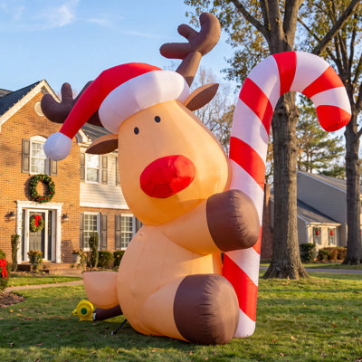 Décoration de Noël gonflable et durable pour fêtes et événements de Noël Wellcomer