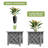  Lattice Planter Box 2-Pack, Gray-367224046
