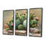 Shoshana - Floral Cactus Wall Decor Set-107169212-107169215
