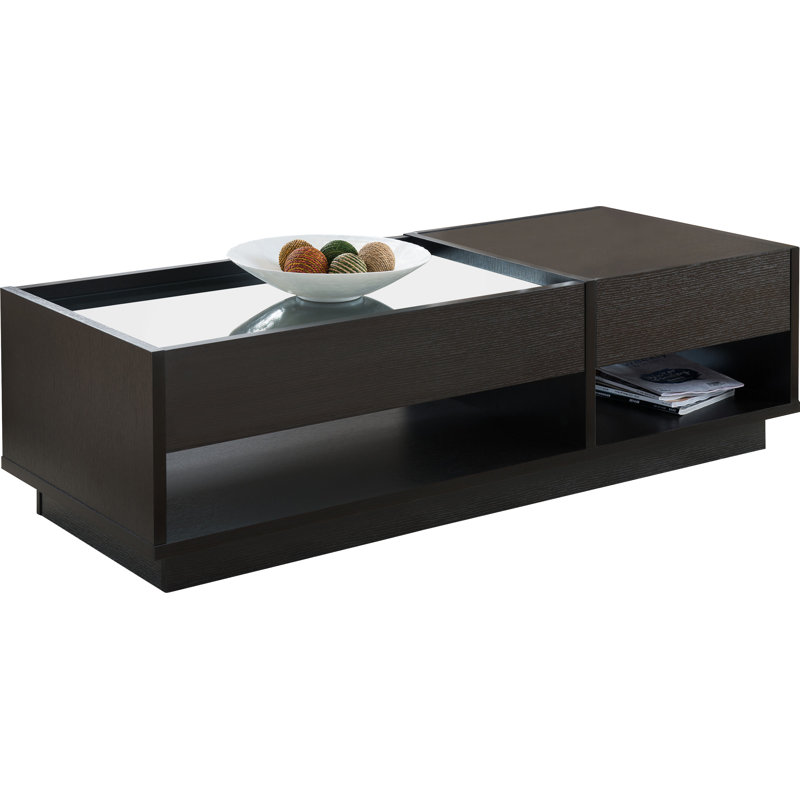 Solid Coffee Table with Storage