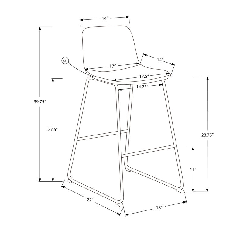 Chaise de bureau moderne avec revêtement en cuir brun et structure en métal noir robuste