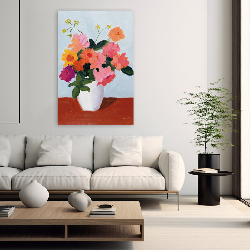 Éclat de fleurs - Bouquets de fleurs florales - vert, H 60 po x l 40 po