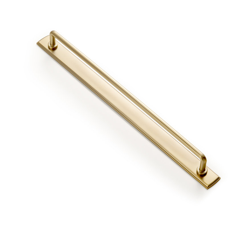 Poignée de porte en alliage de zinc Goo-Ki de 12 5/8 po (style G011), bronze champagne, Bronze champagne, 12 3/5"