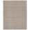Tapis gris en laine, viscose, polyester et jute de couleur unie tissé à la main Alaura