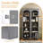 Free Standing 5 Tier Bookshelves Set of 2 with Adjustable Shelves, Modern Kitchen Pantry Cabinet-2136968251
