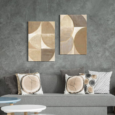 2 Piece Wrapped Canvas Wall Art