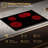 Tecasa 30 Inch 4 Burners Ceramic Radiant Electric Cooktop with Bridge Element, Touch Control, Black