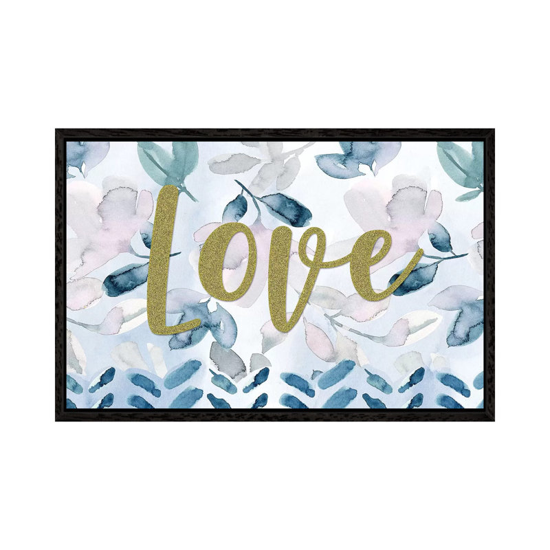 Love II by Stephanie Ryan - Painting on Canvas, Black Floater Framed, 45.72cm H x 66.04cm W x 3.81cm D