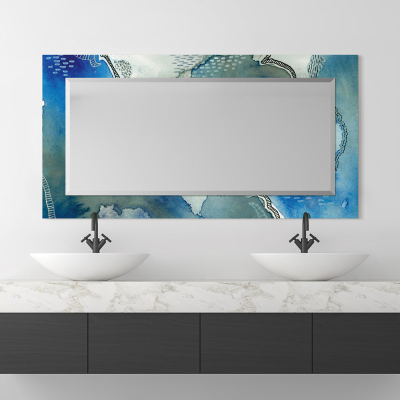 Chaim Glass Flat Mirror, 54" x 28"