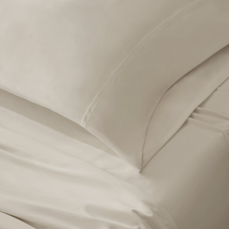 Ensemble de draps en tricot toutes saisons, Ivoire, Ensemble de draps pour très grand lit