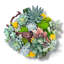 Arrangement de plantes grasses artificielles espresso | Centre de table rustique moderne (l 13 po)