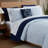 Lacoste Pinstripe Croc 100% Cotton Comforter Set, Soft Breathable All-Season with Embroidered Crocodile, Twin 2-Piece Blue-125368470-112985309