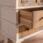 Vitrines en bois massif beige et Burlywood