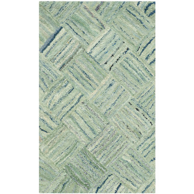Millia Hand Tufted Performance Geometric Rug