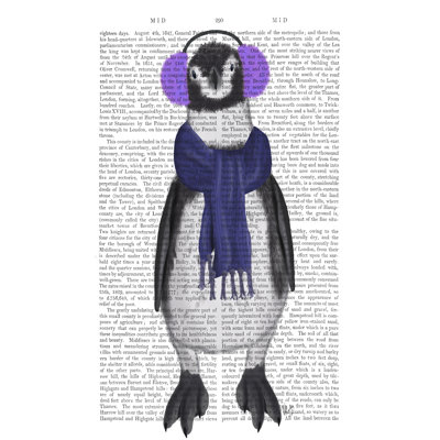 Penguin Ear Muffs Book Print 1 Piece Wrapped Canvas Wall Art