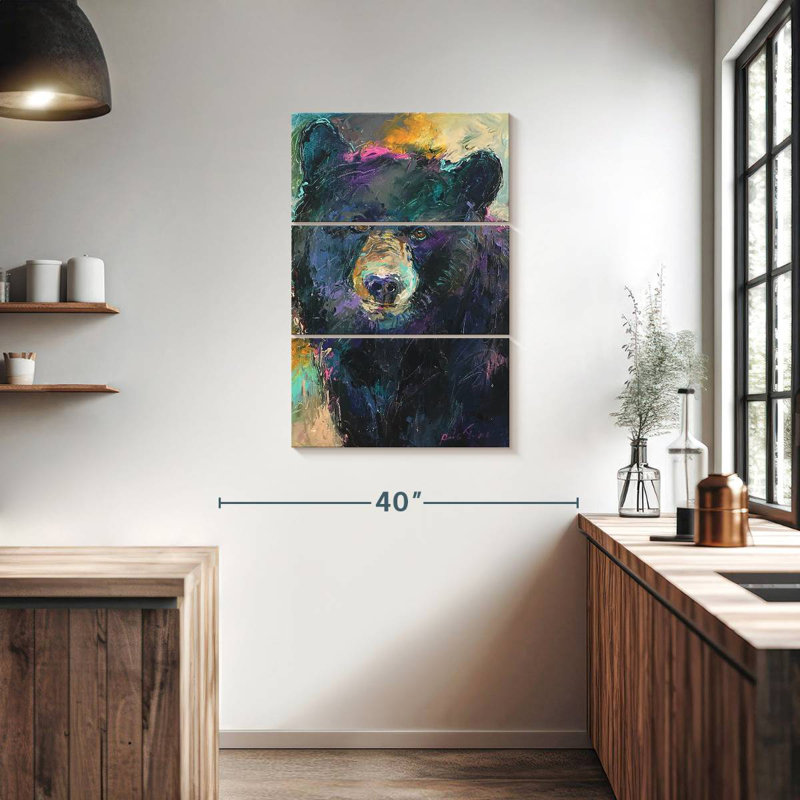Brampt A Black Bear, 38" H x 24" W