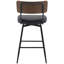 Tabouret de bar et de bar 26 po Mid-Century-100917211