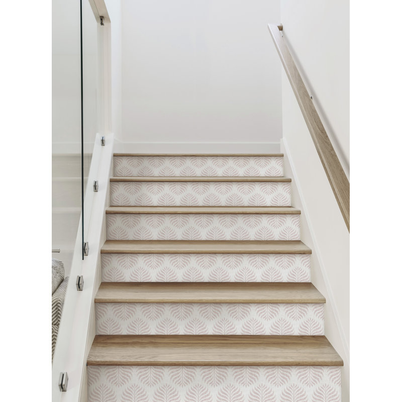 Adhésif décoratif peler et coller, H 7 po x l 48 po, Rose